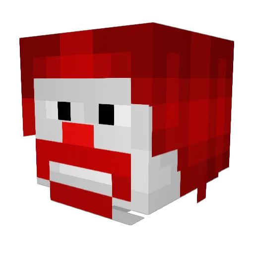 AGA4 Minecraft avatar head, 3D render