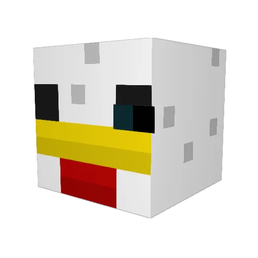 AGAMENNONE_ Minecraft avatar head, 3D render