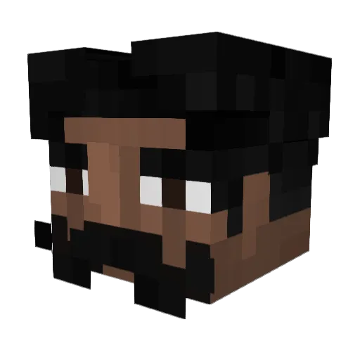 AGAZ053 Minecraft avatar head, 3D render