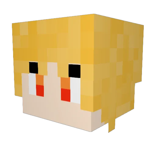 AGDeveloper Minecraft avatar head, 3D render