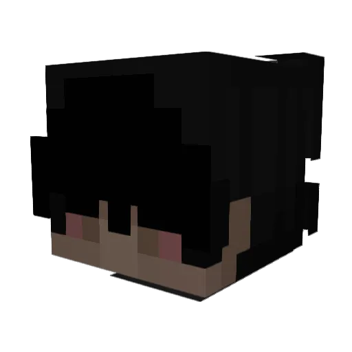 AGEN7V2 Minecraft avatar head, 3D render