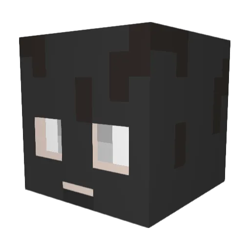 AGENOFPLUTON Minecraft avatar head, 3D render