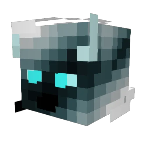 AGES4 Minecraft avatar head, 3D render