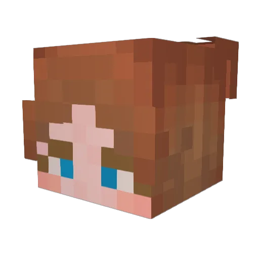 AGG5477 Minecraft avatar head, 3D render