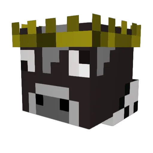 AGGELADA Minecraft avatar head, 3D render