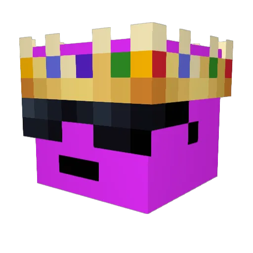 AGJIV Minecraft avatar head, 3D render