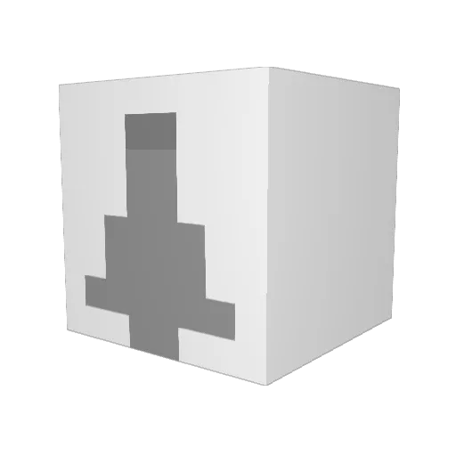 AGM88 Minecraft avatar head, 3D render