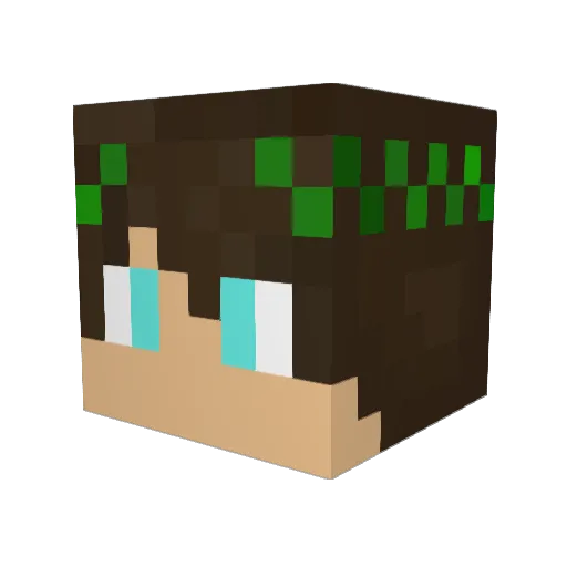AGM_Odyssey Minecraft avatar head, 3D render
