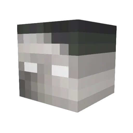 AGPTaylor Minecraft avatar head, 3D render