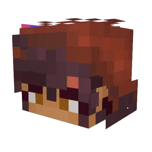 AGR280 Minecraft avatar head, 3D render