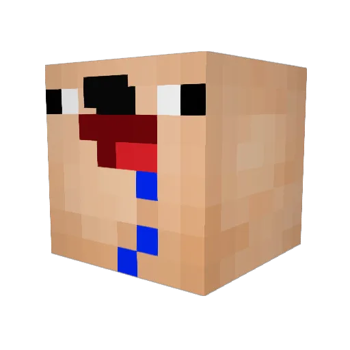 AGROOOOKEVIN Minecraft avatar head, 3D render