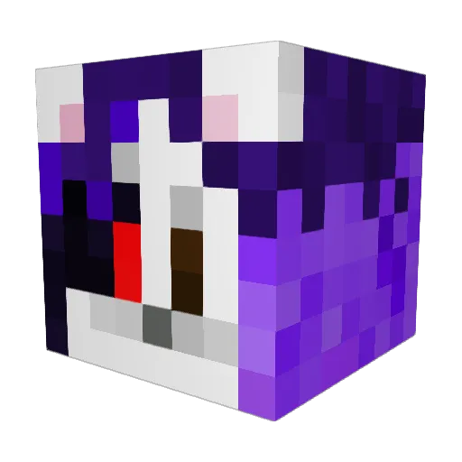 AGRY37 Minecraft avatar head, 3D render