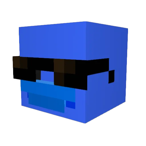 AGSBatman Minecraft avatar head, 3D render