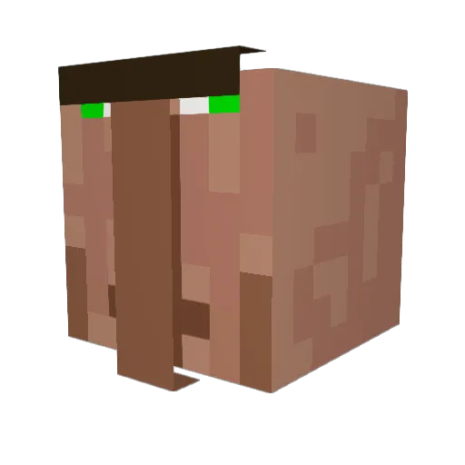 AGSNull Minecraft avatar head, 3D render