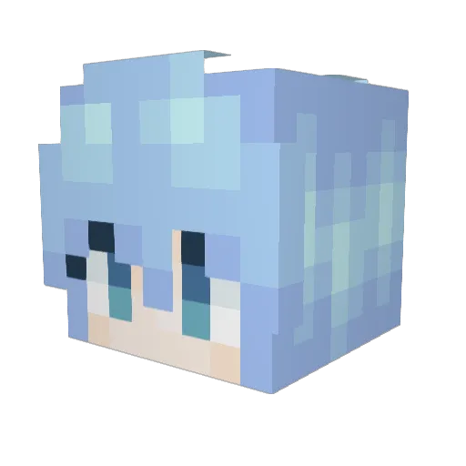 AG_Fish Minecraft avatar head, 3D render