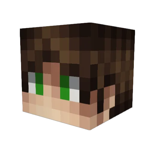 AGar21 Minecraft avatar head, 3D render