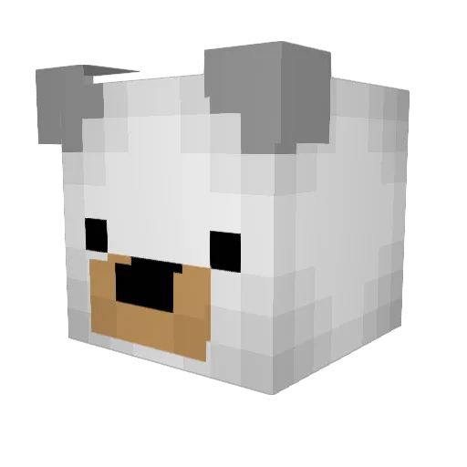 AGeiss_ Minecraft avatar head, 3D render