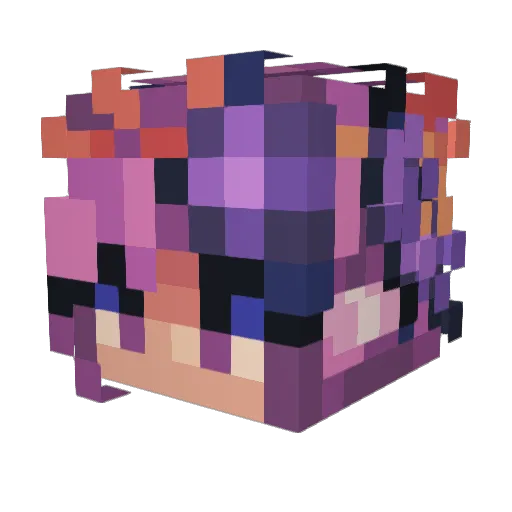 AGeorg Minecraft avatar head, 3D render