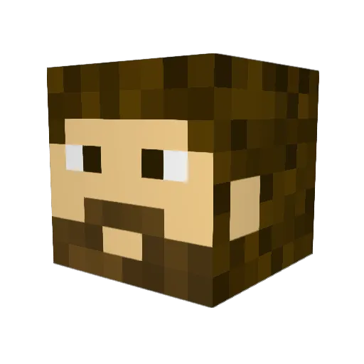 AGeorge Minecraft avatar head, 3D render