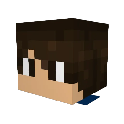 AGermanGuy27 Minecraft avatar head, 3D render