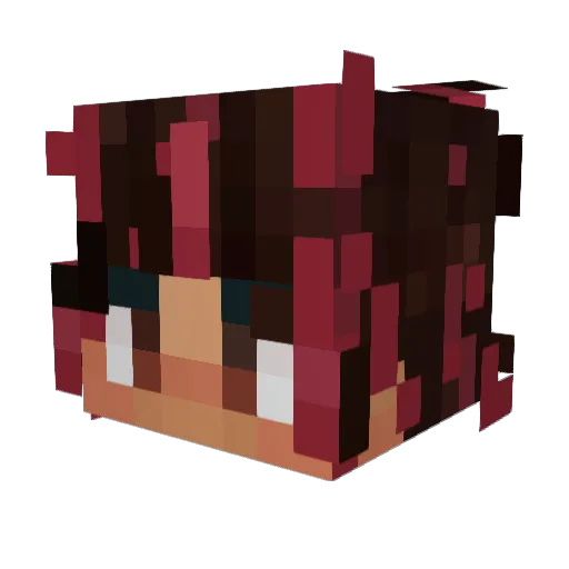 AGlacierInSpace Minecraft avatar head, 3D render