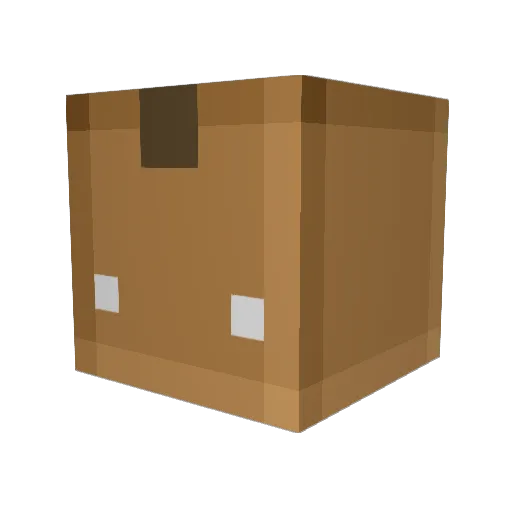 AGoodBook Minecraft avatar head, 3D render