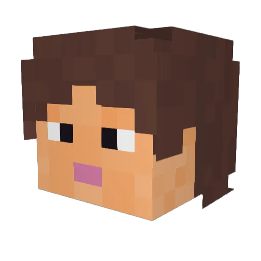 AGrainOfGoose Minecraft avatar head, 3D render