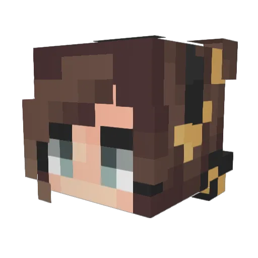 AGrateSpeler Minecraft avatar head, 3D render