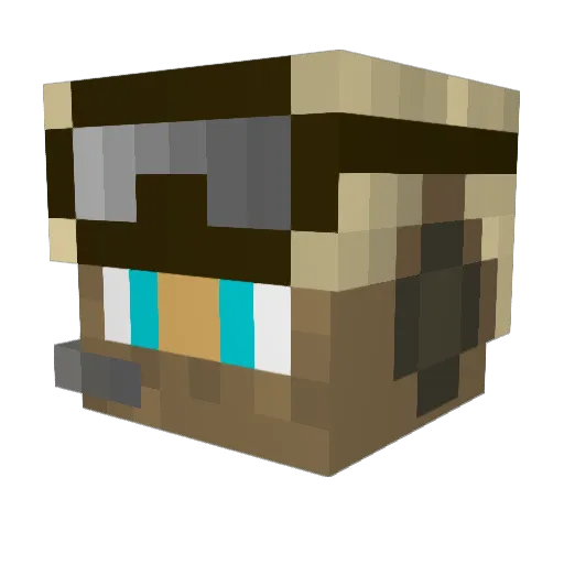 AGuyWhoIsAGuy1 Minecraft avatar head, 3D render
