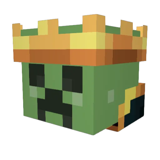 AH0LE_ Minecraft avatar head, 3D render
