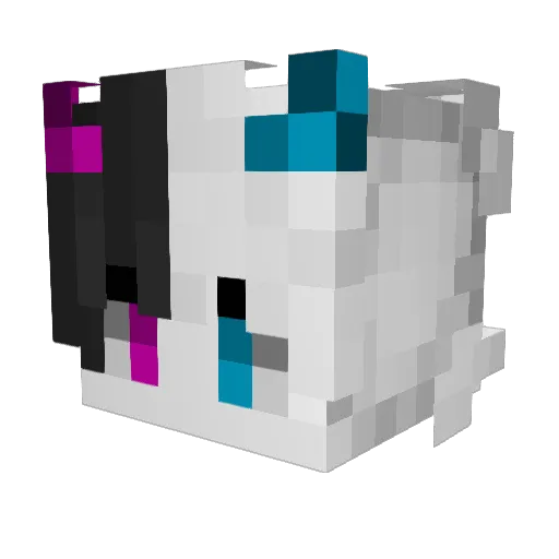 AH213 Minecraft avatar head, 3D render