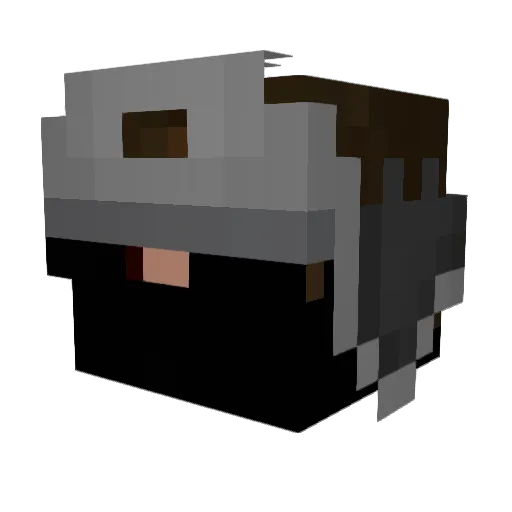 AH259 Minecraft avatar head, 3D render