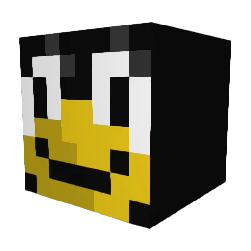 AH8 Minecraft avatar head, 3D render