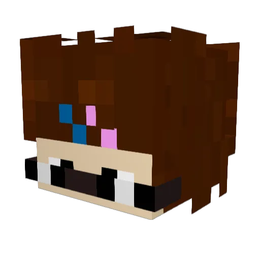 AHAre333666 Minecraft avatar head, 3D render