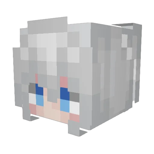 AHD76 Minecraft avatar head, 3D render