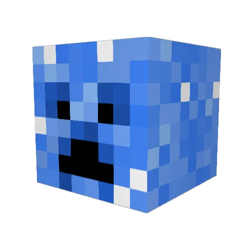 AHGAMES Minecraft avatar head, 3D render