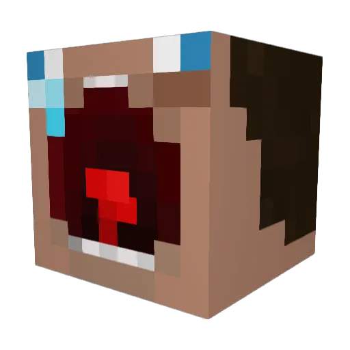 AHH Minecraft avatar head, 3D render