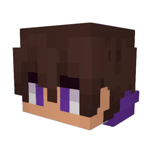 AHM3D_XD Minecraft avatar head, 3D render