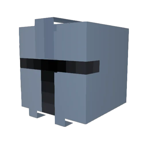 AHM9043 Minecraft avatar head, 3D render