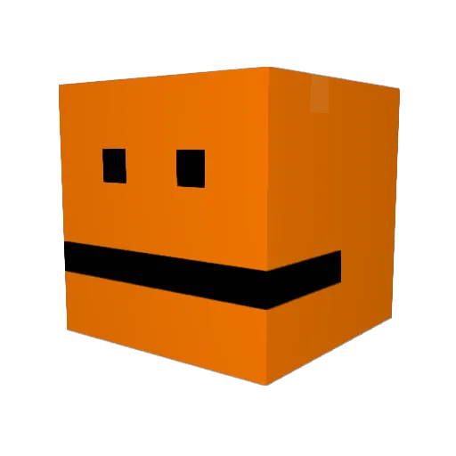 AHMMM Minecraft avatar head, 3D render