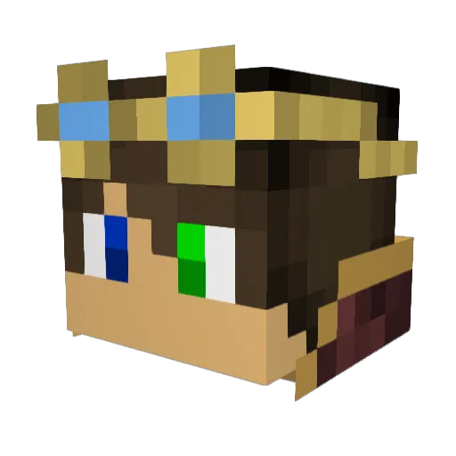 AHN05 Minecraft avatar head, 3D render