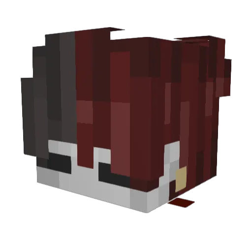 AHQ_ Minecraft avatar head, 3D render