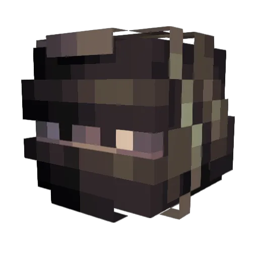 AHS552664 Minecraft avatar head, 3D render