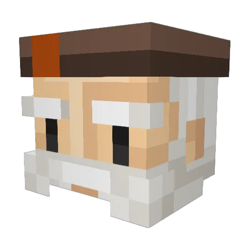 AH_Clayton Minecraft avatar head, 3D render
