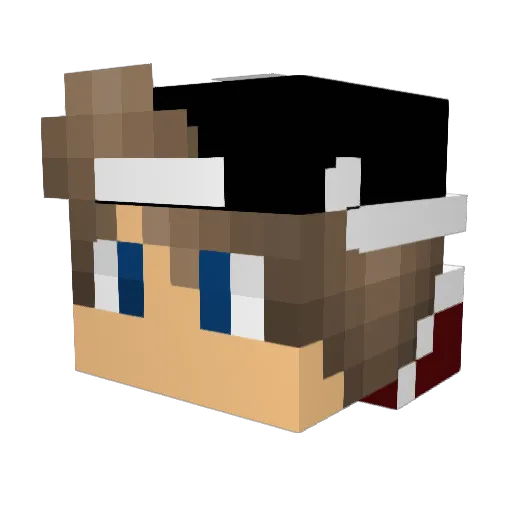 AH_Game Minecraft avatar head, 3D render