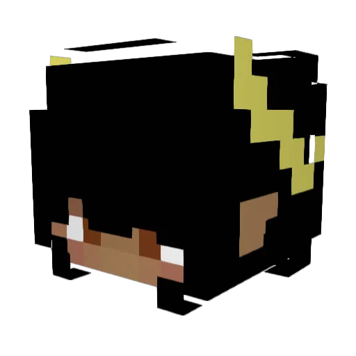 AHellison Minecraft avatar head, 3D render