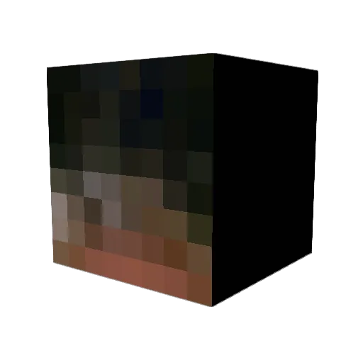 AHoNeverGetsCold Minecraft avatar head, 3D render