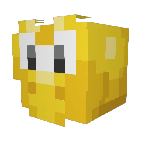 AHomelessMan Minecraft avatar head, 3D render