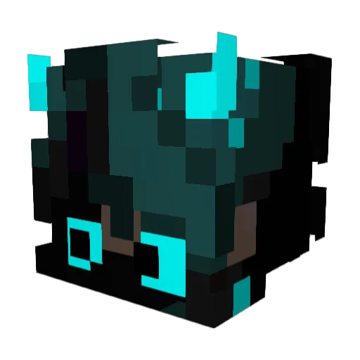 AHunter1 Minecraft avatar head, 3D render