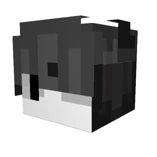 AHyeena Minecraft avatar head, 3D render